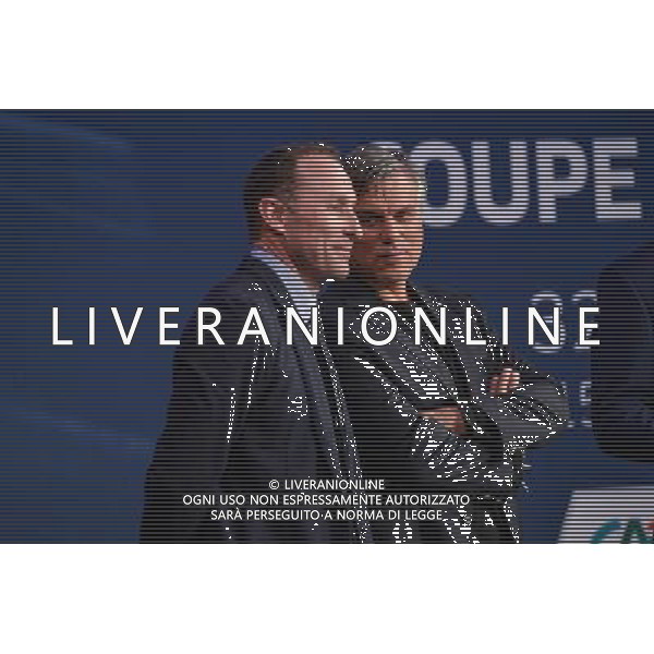 Jean Pierre Papin / Manuel Amoros - 07.12.2015 - Tirage au sort des 32emes de finales de la Coupe de France Photo : Anthony Dibon / Icon Sport AG ALDO LIVERANI SAS ONLY ITALY