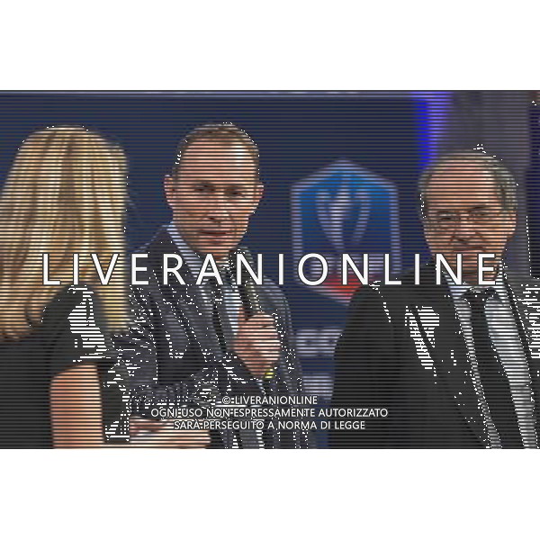 Candice Prevost / Jean Pierre Papin / Noel Le Graet - 07.12.2015 - Tirage au sort des 32emes de finales de la Coupe de France Photo : Anthony Dibon / Icon Sport AG ALDO LIVERANI SAS ONLY ITALY