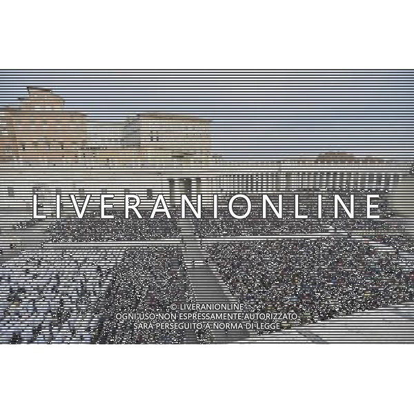 Santa Messa per l\'apertura del Giubileo straordinario della Misericordia presieduta Sua Santita\' Papa Francesco in Piazza San Pietro Citta\' del Vaticano Roma 08 dicembre 2015 nella foto veduta panoramica Â©Corradetti / Agenzia Aldo Liverani Sas