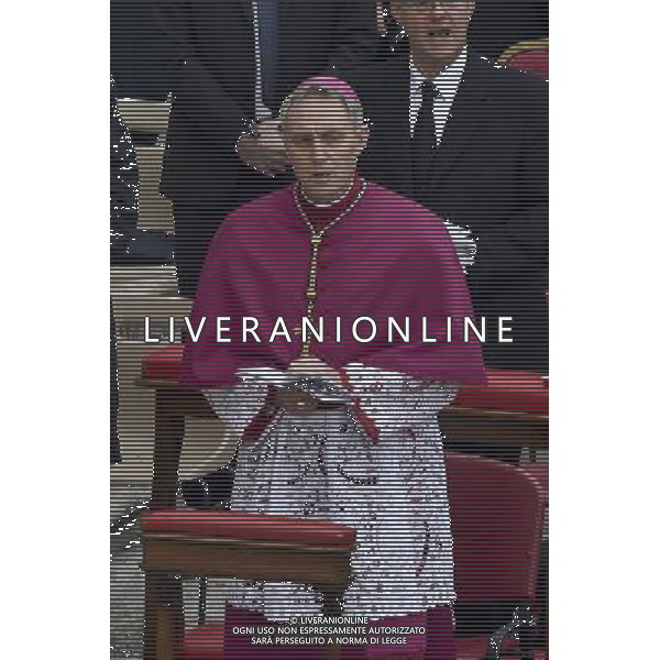 Santa Messa per l\'apertura del Giubileo straordinario della Misericordia presieduta Sua Santita\' Papa Francesco in Piazza San Pietro Citta\' del Vaticano Roma 08 dicembre 2015 nella foto padre Georg GÃ¤nswein l\'ex consigliere di papa Benedetto XVI Â©Corradetti / Agenzia Aldo Liverani Sas