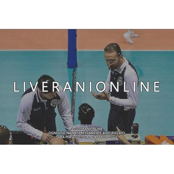 Erreur de points / Arbitres - 08.12.2015 - Paris Volley / Dynamo Moscou - Ligue des Champions Photo : Anthony Dibon / Icon Sport AG ALDO LIVERANI SAS ONLY ITALY
