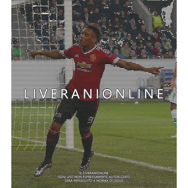 firo : 08.12.2015, Fu§ball, Saison 2015/2016, UEFA Champions League: Vfl Wolfsburg - Manchester United Anthony Martial jubelt $worldrightsEs gelten unsere AGB, einsehbar auf www.firosportphoto.de ¤ONLY FOR USE IN G E R M A N Y !!!!! Photo : BPI, copyright by firo sportphoto: Coesfelder Str.207 48249 DŸlmeTel.:02594 9916004 www.firosportphoto.de mail@firosportphoto.de (V o l k s b a n k B o c h u m - W i t t e n ) BLZ.: 430 601 29 Kt. Nr.: 341 117 100 Tel.:02594 9916004 AG ALDO LIVERANI SAS ONLY ITALY