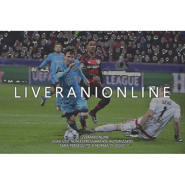 Goal Lionel MESSI - 09.12.2015 - Leverkusen / Barcelone - Ligue des Champions Photo: WinterPress / Icon Sport/ AGENZIA ALDO LIVERANI SAS - ITALY ONLY EDITORIAL USE ONLY
