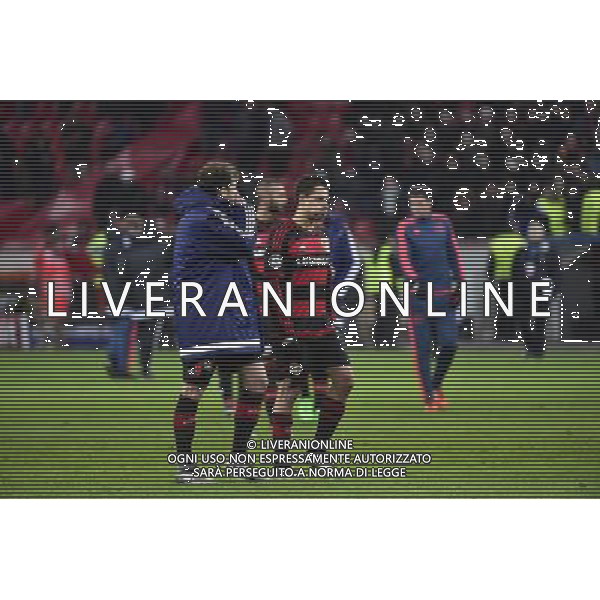 Deception Leverkusen / CHICHARITO - 09.12.2015 - Leverkusen / Barcelone - Ligue des Champions Photo: WinterPress / Icon Sport/ AGENZIA ALDO LIVERANI SAS - ITALY ONLY EDITORIAL USE ONLY