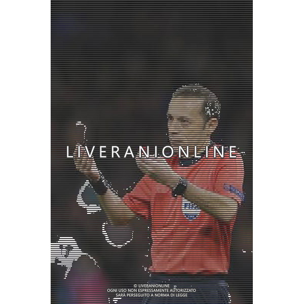 Referee Cuneyt Cakir during tonight\'s match Photographer Craig Mercer/CameraSport Football - UEFA Champions League Group G - Chelsea v FC Porto - Stamford Bridge - London - © CameraSport - 43 Linden Ave. Countesthorpe. Leicester. England. LE8 5PG - Tel: +44 (0) 116 277 4147 - admin@camerasport.com - www.camerasport.com AG ALDO LIVERANI SAS ONLY ITALY