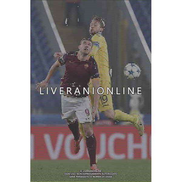 UEFA Champions League 2015/2016 Gruppo E - Roma 09.12.2015 - AS Roma vs Bate Borisov - nella foto: Edin Dzeko e Nemanja Milunovic / Ph Corradetti - AG. Aldo Liverani