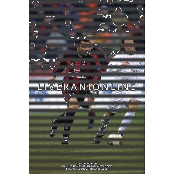 MILANO,10-01-02 DFP/GIORGIO RAVEZZANI MILAN-LAZIO (COPPA ITALIA) : MARCO SIMONE AG ALDO LIVERANI SAS 