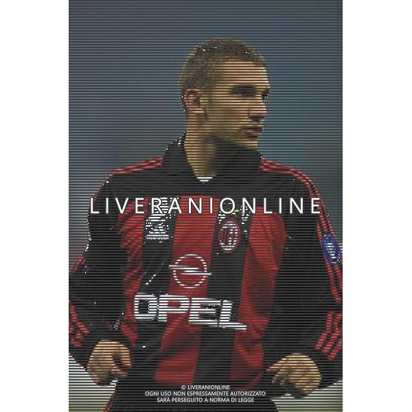 MILANO,10-01-02 DFP/GIORGIO RAVEZZANI MILAN-LAZIO (COPPA ITALIA) : ANDRIY SHEVCHENKO AG ALDO LIVERANI SAS 