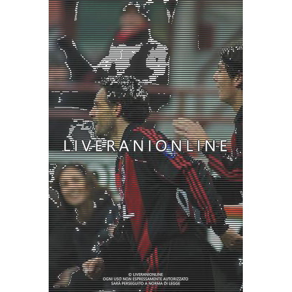 MILANO,10-01-02 DFP/GIORGIO RAVEZZANI MILAN-LAZIO (COPPA ITALIA) : MARCO SIMONE AG ALDO LIVERANI SAS 