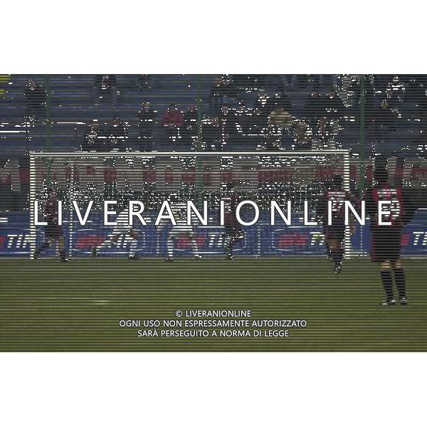 MILANO,10-01-02 DFP/MARCO DE PONTI MILAN-LAZIO (COPPA ITALIA) : ESULTANZE LAZIO DOPO GOL CESAR AG ALDO LIVERANI SAS 
