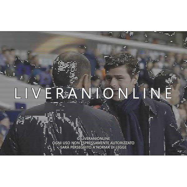 Tottenham Hotspur manager Mauricio Pochettino greets Monaco manager Leonardo Jardim before kick off Photographer Craig Mercer/CameraSport Football - UEFA Europa LeagueGroup G - Tottenham Hotspur v Monaco - Thursday 10th December 2015 - White Hart Lane - London © CameraSport - 43 Linden Ave. Countesthorpe. Leicester. England. LE8 5PG - Tel: +44 (0) 116 277 4147 - admin@camerasport.com - www.camerasport.com AG ALDO LIVERANI SAS ONLY ITALY