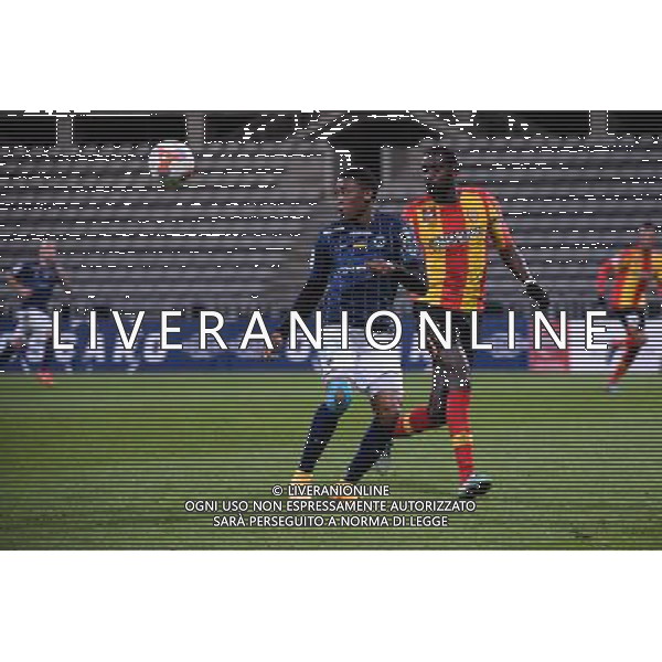 Richard SOCRIER / Abdoul BA - 11.12.2015 - Paris FC / Lens - 18eme journee Ligue 2 Photo : Nolwenn Le Gouic / Icon Sport/ AGENZIA ALDO LIVERANI SAS - ITALY ONLY EDITORIAL USE ONLY