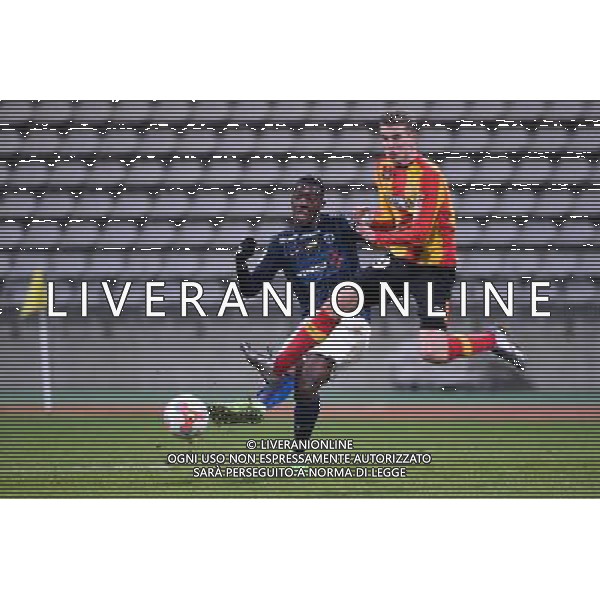 Benjamin BOURIGEAUD / Axel DISASI - 11.12.2015 - Paris FC / Lens - 18eme journee Ligue 2 Photo : Nolwenn Le Gouic / Icon Sport/ AGENZIA ALDO LIVERANI SAS - ITALY ONLY EDITORIAL USE ONLY