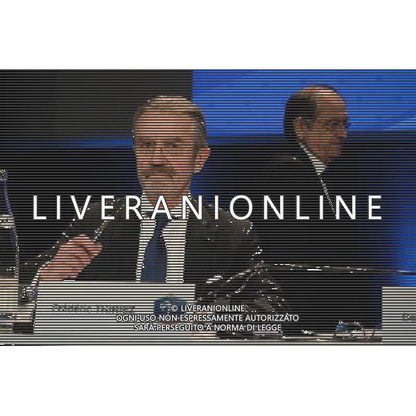 Frederic THIRIEZ / Noel LE GRAET - 12.12.2015 - Assemblee federale FFF - Palais des Congres - Paris Photo : Nolwenn Le Gouic / Icon Sport/ AGENZIA ALDO LIVERANI SAS - ITALY ONLY EDITORIAL USE ONLY