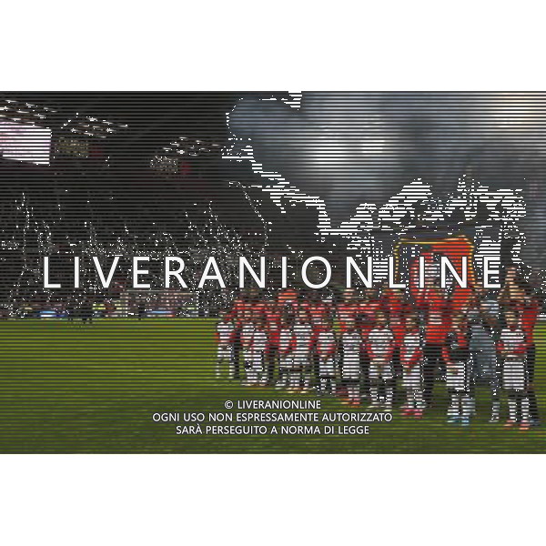 PRESENTATION RENNES AVANT MATCH - 11.12.2015 - Rennes / Caen - 17e journee Ligue 1 Photo : Vincent Michel / Icon Sport/ AGENZIA ALDO LIVERANI SAS - ITALY ONLY EDITORIAL USE ONLY