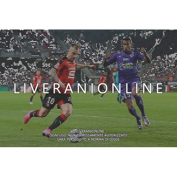 Kamil GROSICKI / Emmanuel IMOROU - 11.12.2015 - Rennes / Caen - 17e journee Ligue 1 Photo : Vincent Michel / Icon Sport/ AGENZIA ALDO LIVERANI SAS - ITALY ONLY EDITORIAL USE ONLY