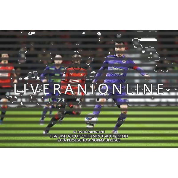 Julien FERET - 11.12.2015 - Rennes / Caen - 17e journee Ligue 1 Photo : Vincent Michel / Icon Sport/ AGENZIA ALDO LIVERANI SAS - ITALY ONLY EDITORIAL USE ONLY