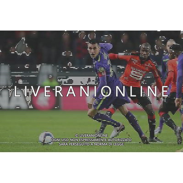 Julien FERET - 11.12.2015 - Rennes / Caen - 17e journee Ligue 1 Photo : Vincent Michel / Icon Sport/ AGENZIA ALDO LIVERANI SAS - ITALY ONLY EDITORIAL USE ONLY