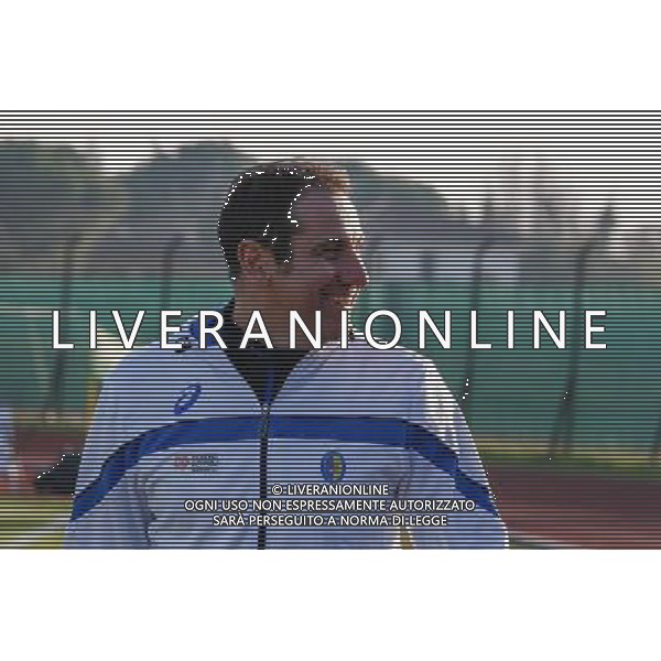 Campionato Lega Pro, Girone B, SANTARCANGELO vs PRATO del 12/12/2015, nella foto, L\'ALLENATORE LAMBERTO ZAULI SORRIDE DI PROFILO, Â©CLAUDIO ZAMAGNI/AGENZIA ALDO LIVERANI S.A.S./ AGENZIA ALDO LIVERANI SAS -