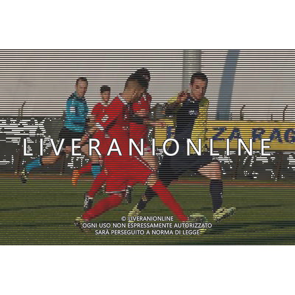 Campionato Lega Pro, Girone B, SANTARCANGELO vs PRATO del 12/12/2015, nella foto, GABBIANELLI GIANMARCO E TOMMASO ARRIGONI, CORRONO SULLA PALLA, Â©CLAUDIO ZAMAGNI/AGENZIA ALDO LIVERANI S.A.S./ AGENZIA ALDO LIVERANI SAS -