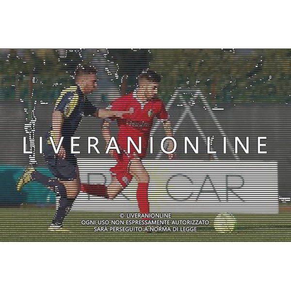 Campionato Lega Pro, Girone B, SANTARCANGELO vs PRATO del 12/12/2015, nella foto, FRANCESCO MARGIOTTA E GIANMARCO GABBIANELLI, IN AZIONE, Â©CLAUDIO ZAMAGNI/AGENZIA ALDO LIVERANI S.A.S./ AGENZIA ALDO LIVERANI SAS -