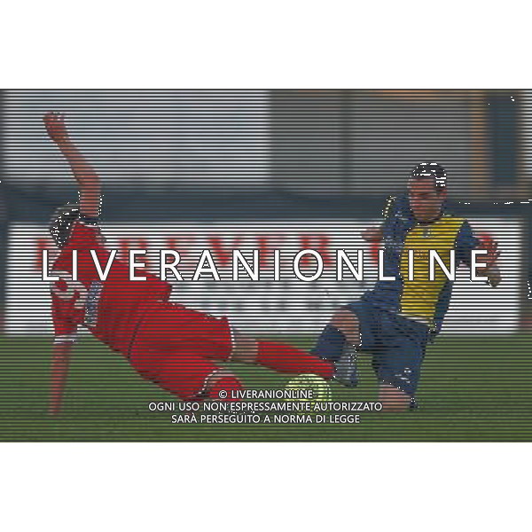 Campionato Lega Pro, Girone B, SANTARCANGELO vs PRATO del 12/12/2015, nella foto,CAPELLO ALESSANDRO, INTERCETTATO DA TOMMASO ARRIGONI, Â©CLAUDIO ZAMAGNI/AGENZIA ALDO LIVERANI S.A.S./ AGENZIA ALDO LIVERANI SAS -