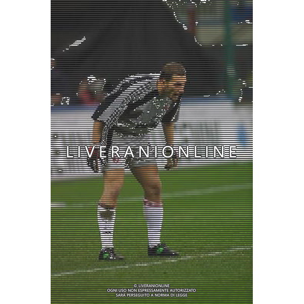 MILANO,13-11-01 DFP/GIORGIO RAVEZZANI MILAN-PERUGIA: CHRISTIAN ABBIATI AG ALDO LIVERANI SAS