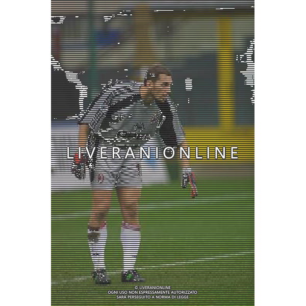 MILANO,13-11-01 DFP/GIORGIO RAVEZZANI MILAN-PERUGIA: CHRISTIAN ABBIATI AG ALDO LIVERANI SAS