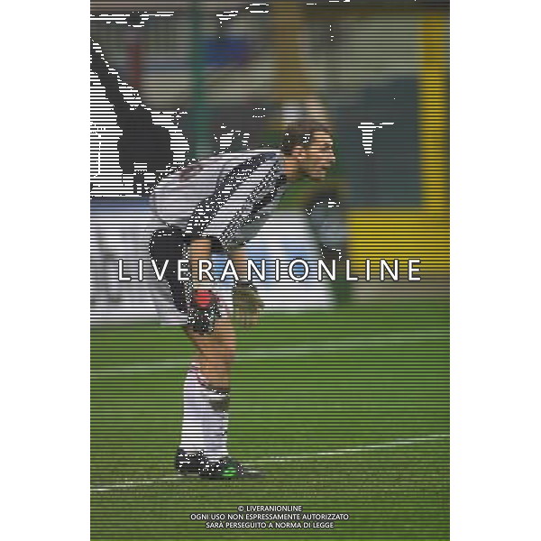MILANO,13-11-01 DFP/GIORGIO RAVEZZANI MILAN-PERUGIA: CHRISTIAN ABBIATI AG ALDO LIVERANI SAS