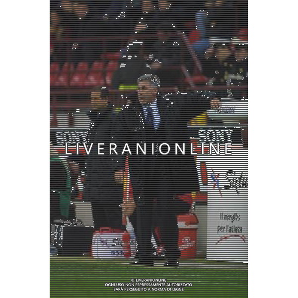 MILANO,13-11-01 DFP/GIORGIO RAVEZZANI MILAN-PERUGIA: CARLO ANCELOTTI AG ALDO LIVERANI SAS