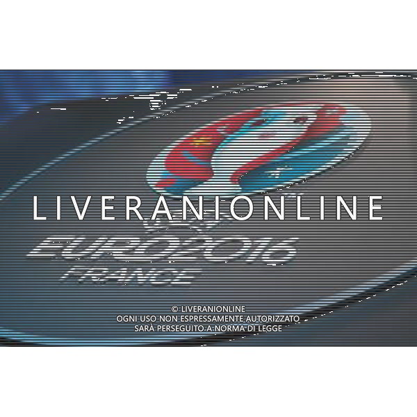 illustration logo Euro 2016 - 12.12.2015 - Tirage au sort Euro 2016 -Paris Photo : Andre Ferreira / Icon Sport ONLY ITALY/Agenzia Aldo Liverani s.a.s.