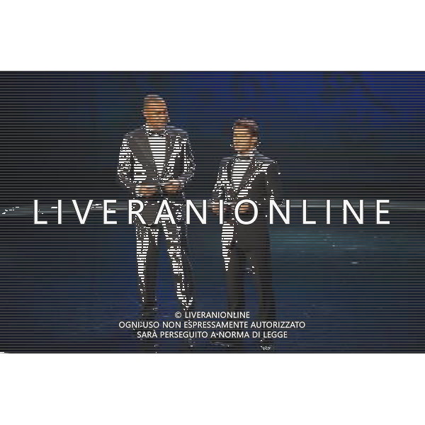 Ruud Gullit / Bixente Lizarazu - 12.12.2015 - Tirage au sort Euro 2016 -Paris Photo : Andre Ferreira / Icon Sport ONLY ITALY/Agenzia Aldo Liverani s.a.s.