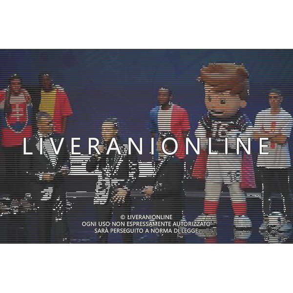 Ruud Gullit / Bixente Lizarazu / David Guetta - 12.12.2015 - Tirage au sort Euro 2016 -Paris Photo : Andre Ferreira / Icon Sport ONLY ITALY/Agenzia Aldo Liverani s.a.s.