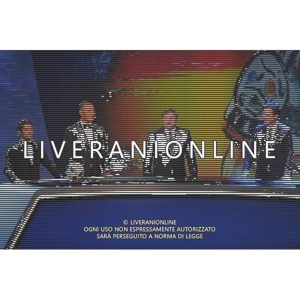 Ruud Gullit / Bixente Lizarazu / Antonin Panenka / Oliver Bierhoff - 12.12.2015 - Tirage au sort Euro 2016 -Paris Photo : Andre Ferreira / Icon Sport ONLY ITALY/Agenzia Aldo Liverani s.a.s.