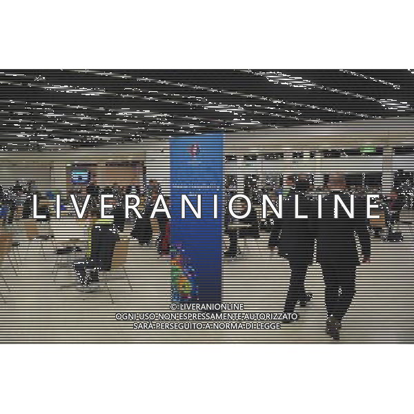 illustration salle media - 12.12.2015 - Tirage au sort Euro 2016 -Paris Photo : Andre Ferreira / Icon Sport ONLY ITALY/Agenzia Aldo Liverani s.a.s.