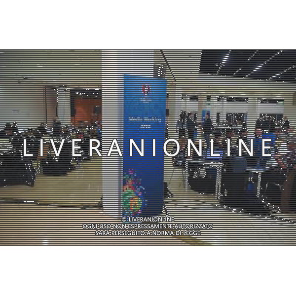 illustration salle media - 12.12.2015 - Tirage au sort Euro 2016 -Paris Photo : Andre Ferreira / Icon Sport ONLY ITALY/Agenzia Aldo Liverani s.a.s.