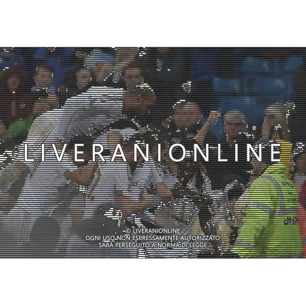 Swansea City\'s Bafetibis Gomis celebrates scoring his sides equalising goal to make the score 1-1in the last minute of the match Photographer Stephen White/CameraSport Football - Barclays Premiership - Manchester City v Swansea City - Saturday 12th December 2015 - City of Manchester Stadium - Manchester © CameraSport - 43 Linden Ave. Countesthorpe. Leicester. England. LE8 5PG - Tel: +44 (0) 116 277 4147 - admin@camerasport.com - www.camerasport.com AG ALDO LIVERANI SAS ONLY ITALY
