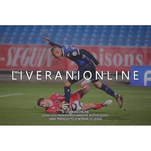 Brayan PEREA / Jean-Louis LECA - 12.12.2015 - Troyes / Bastia - 18eme journee de Ligue 1 Photo: Dave Winter / Icon Sport AG ALDO LIVERANI SAS ONLY ITALY