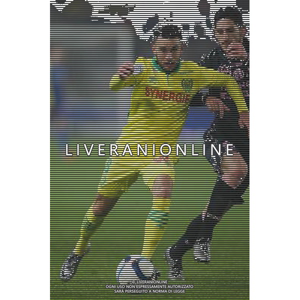Adrien THOMASSON / Yann BODIGER - 12.12.2015 - Nantes / Toulouse - 18eme journee de Ligue 1 Photo : Vincent Michel / Icon Sport AG ALDO LIVERANI SAS ONLY ITALY