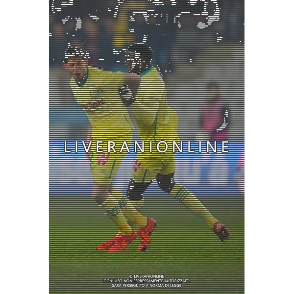Joie Emiliano SALA - 12.12.2015 - Nantes / Toulouse - 18eme journee de Ligue 1 Photo : Vincent Michel / Icon Sport AG ALDO LIVERANI SAS ONLY ITALY