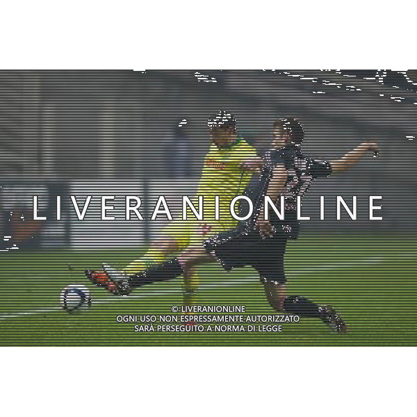 Emiliano SALA / Alexis BLIN - 12.12.2015 - Nantes / Toulouse - 18eme journee de Ligue 1 Photo : Vincent Michel / Icon Sport AG ALDO LIVERANI SAS ONLY ITALY