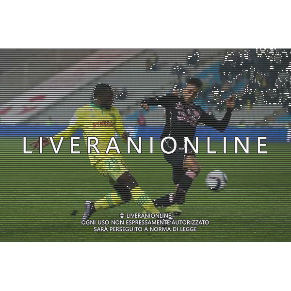 Jules ILOKI / William MATHEUS - 12.12.2015 - Nantes / Toulouse - 18eme journee de Ligue 1 Photo : Vincent Michel / Icon Sport AG ALDO LIVERANI SAS ONLY ITALY