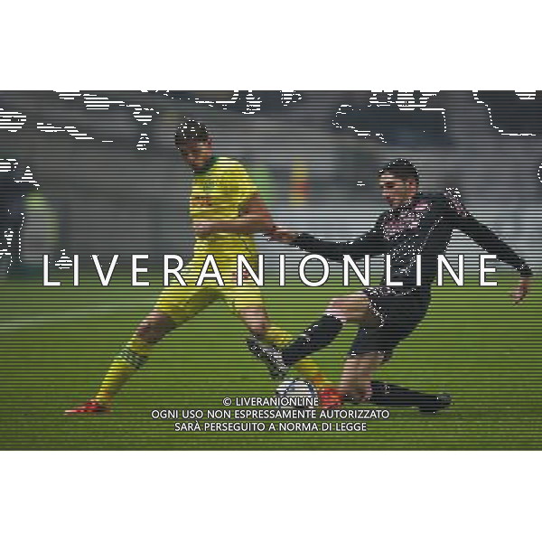 Emiliano SALA / Yann BODIGER - 12.12.2015 - Nantes / Toulouse - 18eme journee de Ligue 1 Photo : Vincent Michel / Icon Sport AG ALDO LIVERANI SAS ONLY ITALY