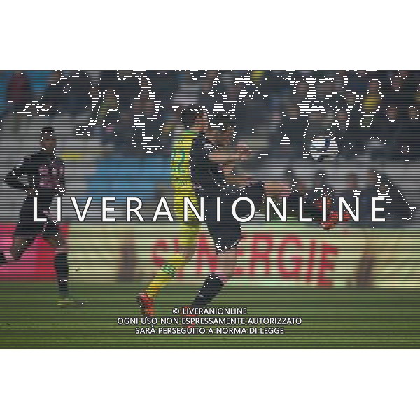 Emiliano SALA / Uros SPAJIC - 12.12.2015 - Nantes / Toulouse - 18eme journee de Ligue 1 Photo : Vincent Michel / Icon Sport AG ALDO LIVERANI SAS ONLY ITALY