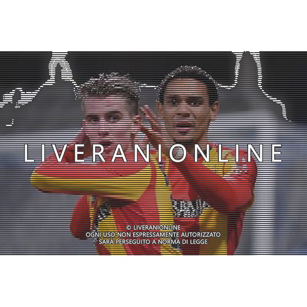 Benjamin BOURIGEAUD / Kenny LALA - 11.12.2015 - Paris FC / Lens - 18eme journee Ligue 2 Photo : Nolwenn Le Gouic / Icon Sport/ AGENZIA ALDO LIVERANI SAS - ITALY ONLY EDITORIAL USE ONLY