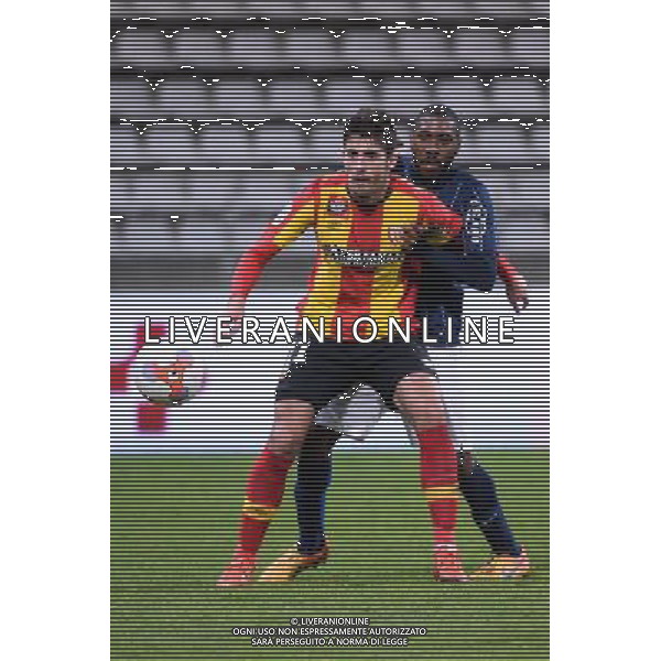 Christopher GLOMBARD / Pablo CHAVARRIA - 11.12.2015 - Paris FC / Lens - 18eme journee Ligue 2 Photo : Nolwenn Le Gouic / Icon Sport/ AGENZIA ALDO LIVERANI SAS - ITALY ONLY EDITORIAL USE ONLY