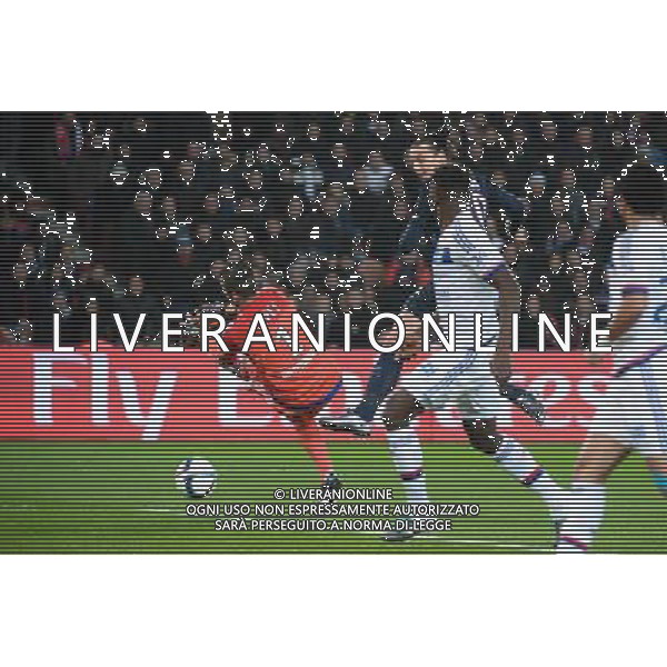 Goal Zlatan IBRAHIMOVIC / Anthony LOPES - 13.12.2015 - PSG / Lyon - 18eme journee Ligue 1 Photo : Nolwenn Le Gouic / Icon Sport AG ALDO LIVERANI SAS ONLY ITALY