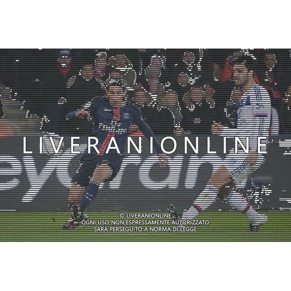 Angel DI MARIA / Clement GRENIER - 13.12.2015 - PSG / Lyon - 18eme journee Ligue 1 Photo : Nolwenn Le Gouic / Icon Sport AG ALDO LIVERANI SAS ONLY ITALY