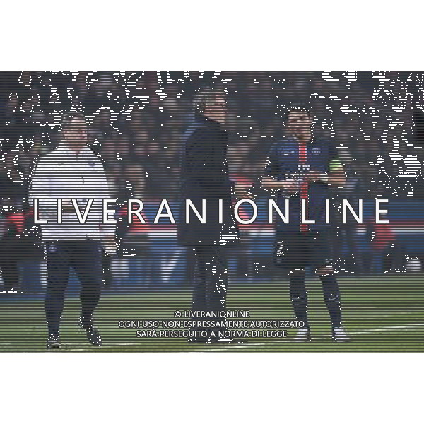 Laurent BLANC / Thiago SILVA - 13.12.2015 - PSG / Lyon - 18eme journee Ligue 1 Photo : Nolwenn Le Gouic / Icon Sport AG ALDO LIVERANI SAS ONLY ITALY