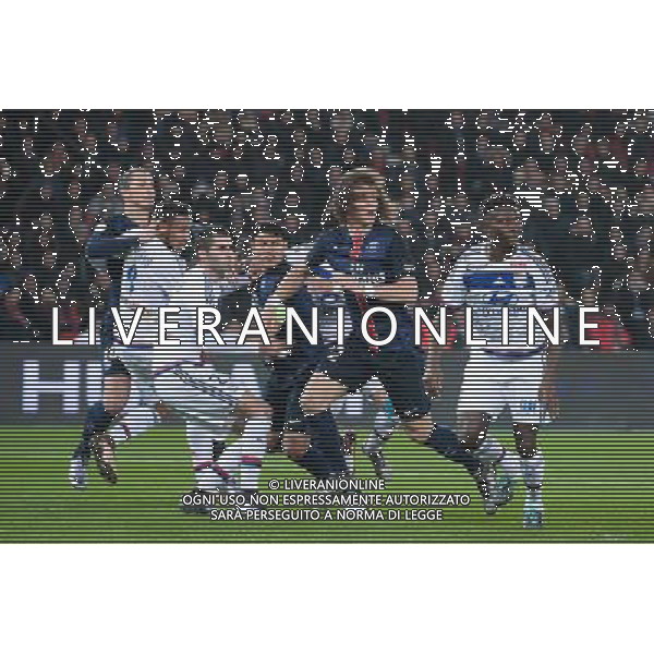 Maxime GONALONS / David LUIZ / Mapou YANGA MBIWA / Corentin TOLISSO / Zlatan IBRAHIMOVIC / Thiago SILVA - 13.12.2015 - PSG / Lyon - 18eme journee Ligue 1 Photo : Nolwenn Le Gouic / Icon Sport AG ALDO LIVERANI SAS ONLY ITALY